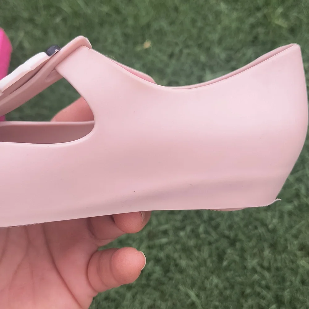 Mini Melissa Mickey And Minnie Kissing Shoe Sz 7-8 Kids
